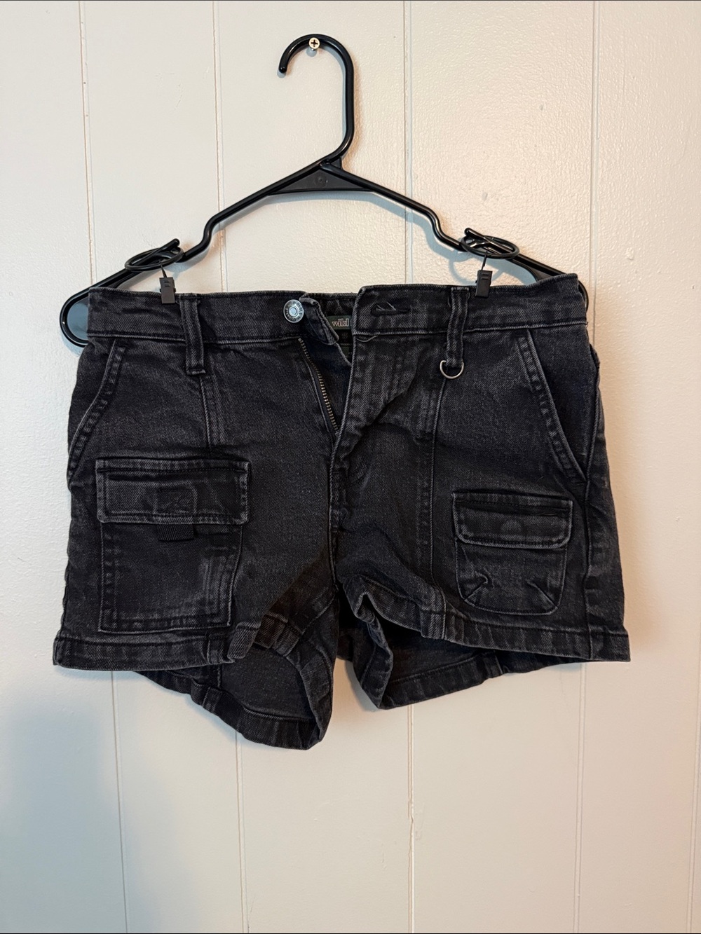 wild fable Black Cargo Denim Shorts